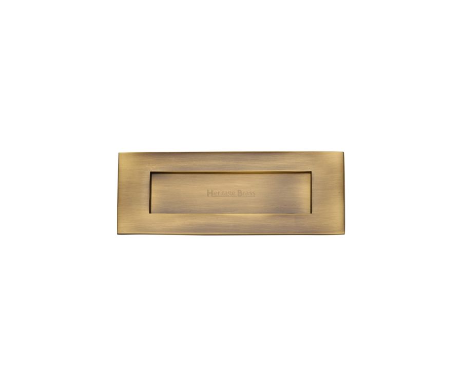 Heritage Brass Antique Brass Letterplate 203 x 76mm