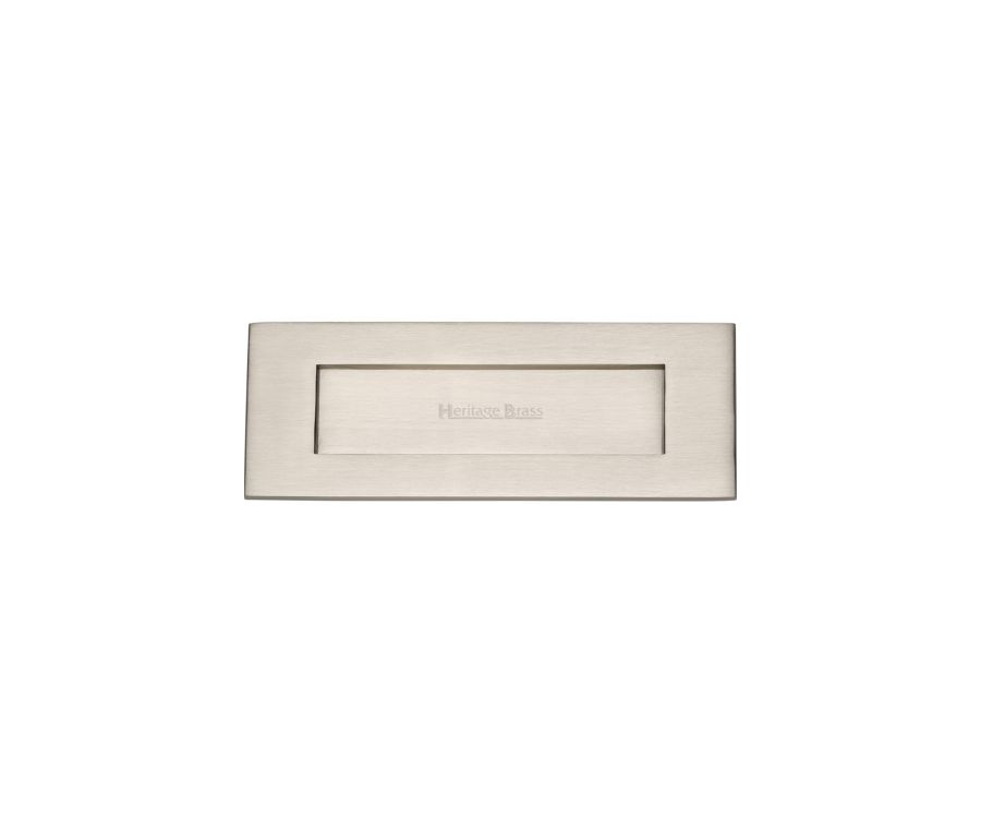 Heritage Brass Satin Nickel Letterplate 203 x 76mm