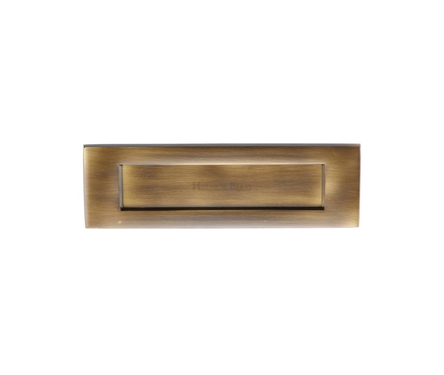 Heritage Brass Antique Brass Letterplate 254 x 79mm