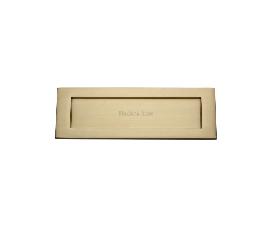 Heritage Brass Satin Brass Letterplate 254 x 79mm