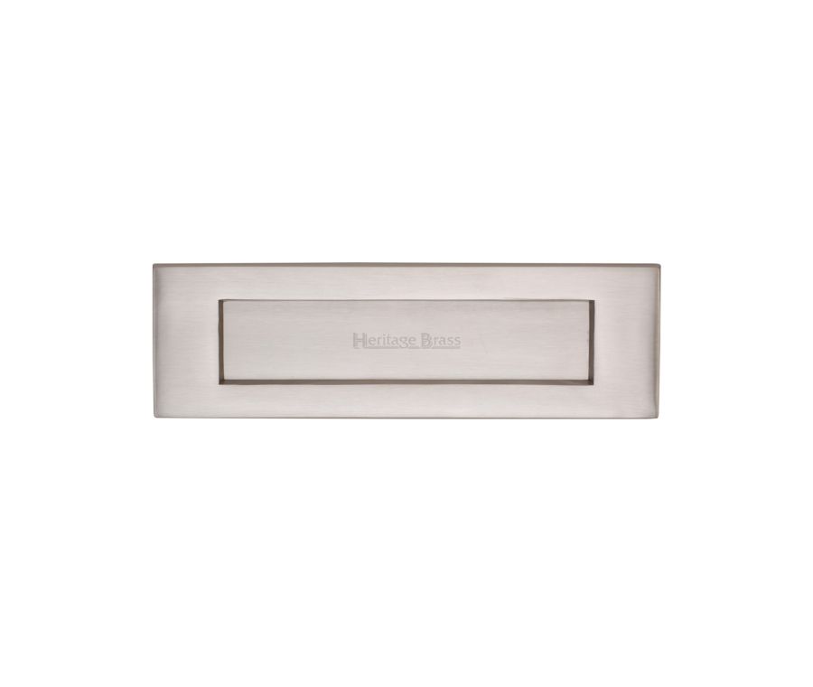 Heritage Brass Satin Nickel Letterplate 254 x 79mm