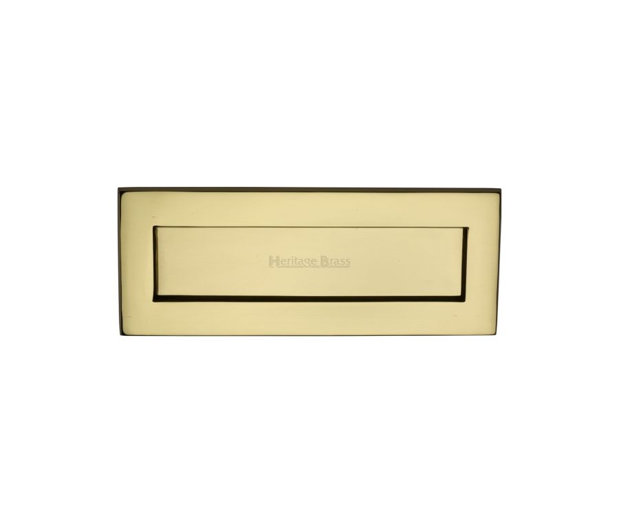 Heritage Brass Polished Brass Letterplate 254 x 101mm