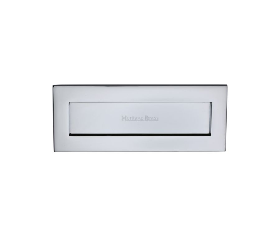 Heritage Brass Polished Chrome Letterplate 254 x 101mm