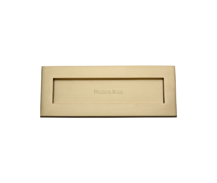 Heritage Brass Satin Brass Letterplate 254 x 101mm