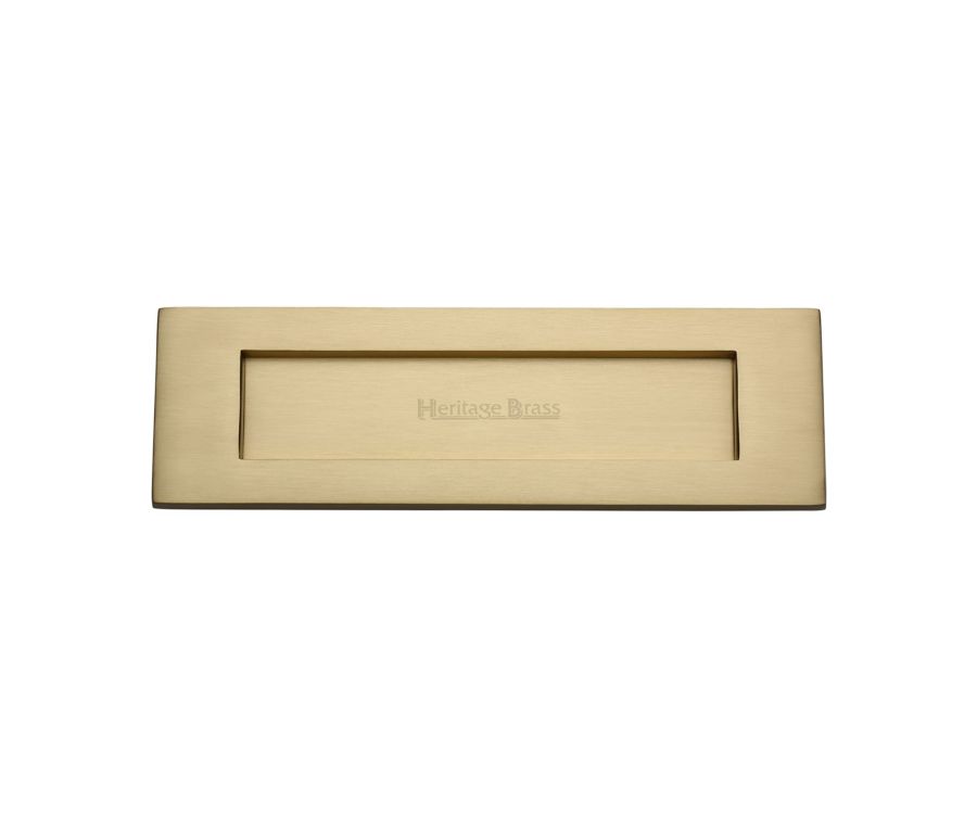 Heritage Brass Satin Brass Letterplate 305 x 101mm