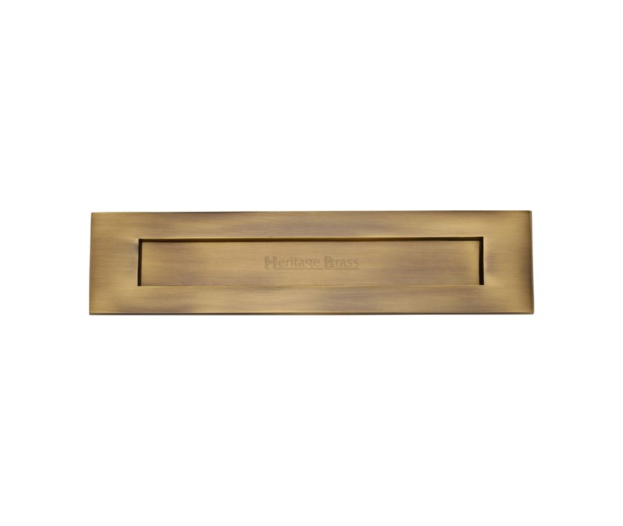 Heritage Brass Antique Brass Letterplate 334 x 78mm