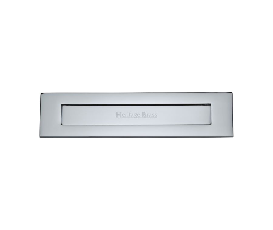 Heritage Brass Polished Chrome Letterplate 334 x 78mm