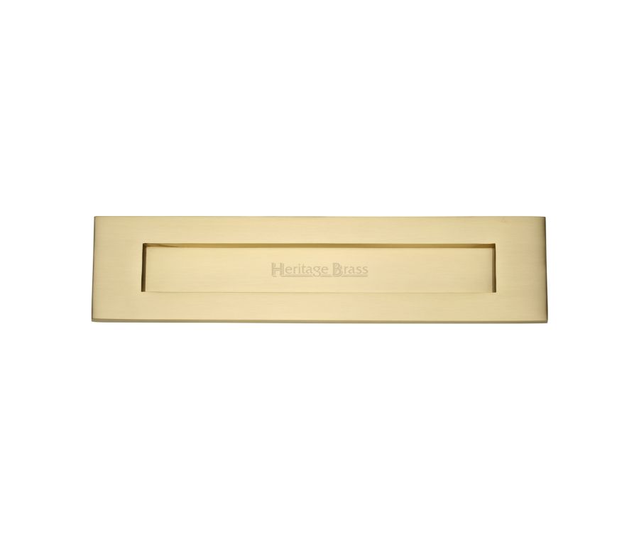 Heritage Brass Satin Brass Letterplate 334 x 78mm