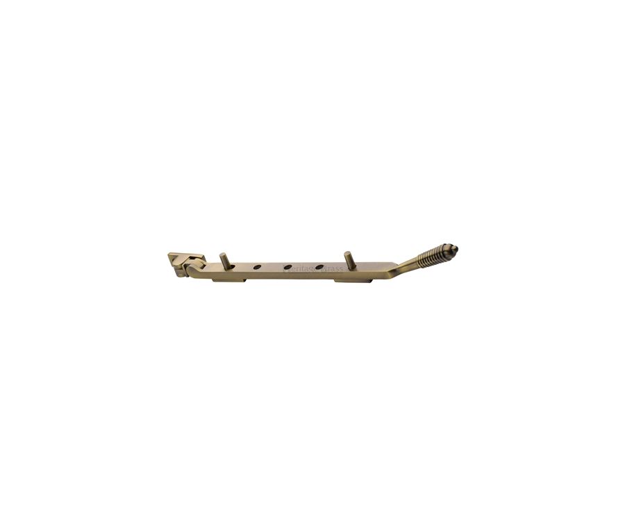 Heritage Brass Antique Brass Casement Reeded Window Stay - 305mm