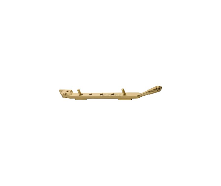 Heritage Brass Satin Brass Casement Reeded Window Stay - 305mm