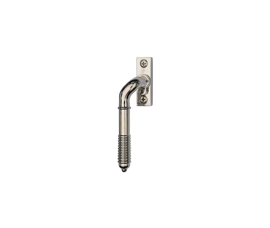 Heritage Brass Polished Nickel Finish Lockable Reeded Espagnolette Left Handed