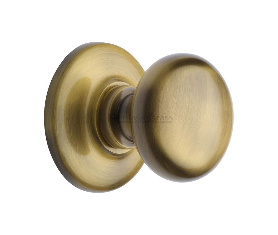 Heritage Brass Antique Brass Round Center Door Knob  - 68mm