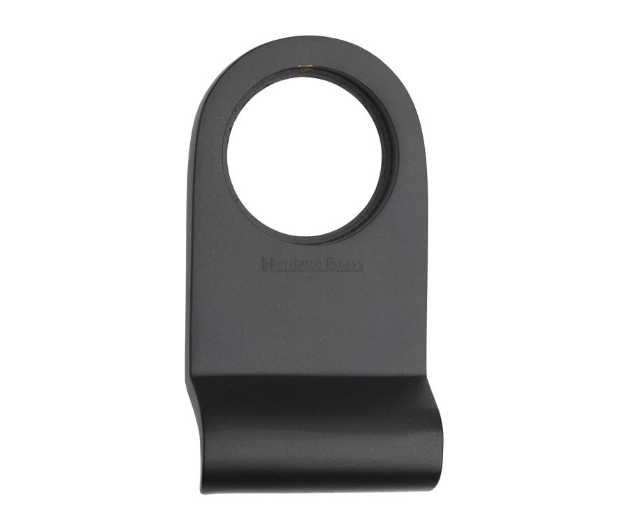 Heritage Brass Matt Black Round Cylinder Pull