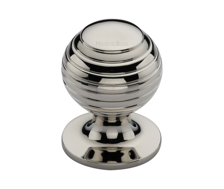 Heritage Brass Polished Nickel Finish Beehive Cabinet Knob 32mm