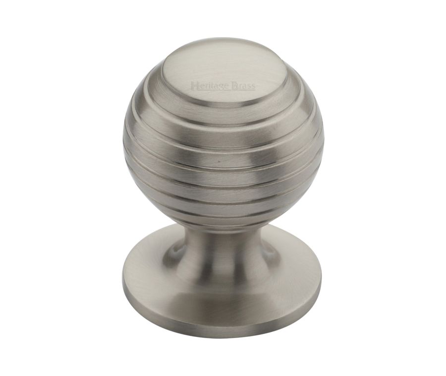 Heritage Brass Satin Nickel Beehive Cabinet Knob 32mm