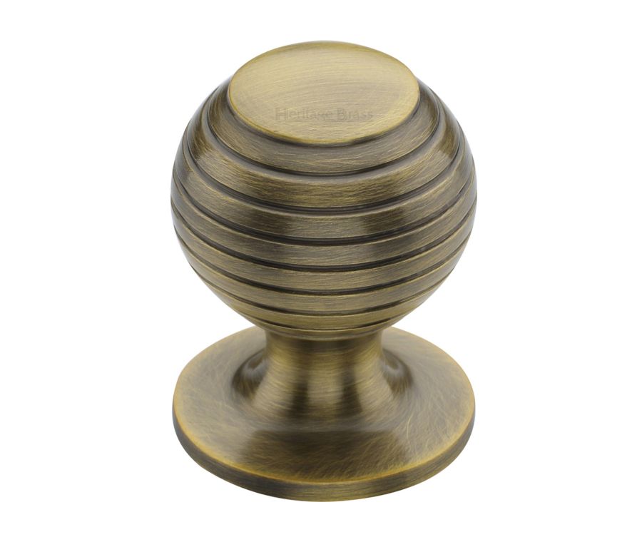 Heritage Brass Antique Brass Beehive Cabinet Knob 38mm