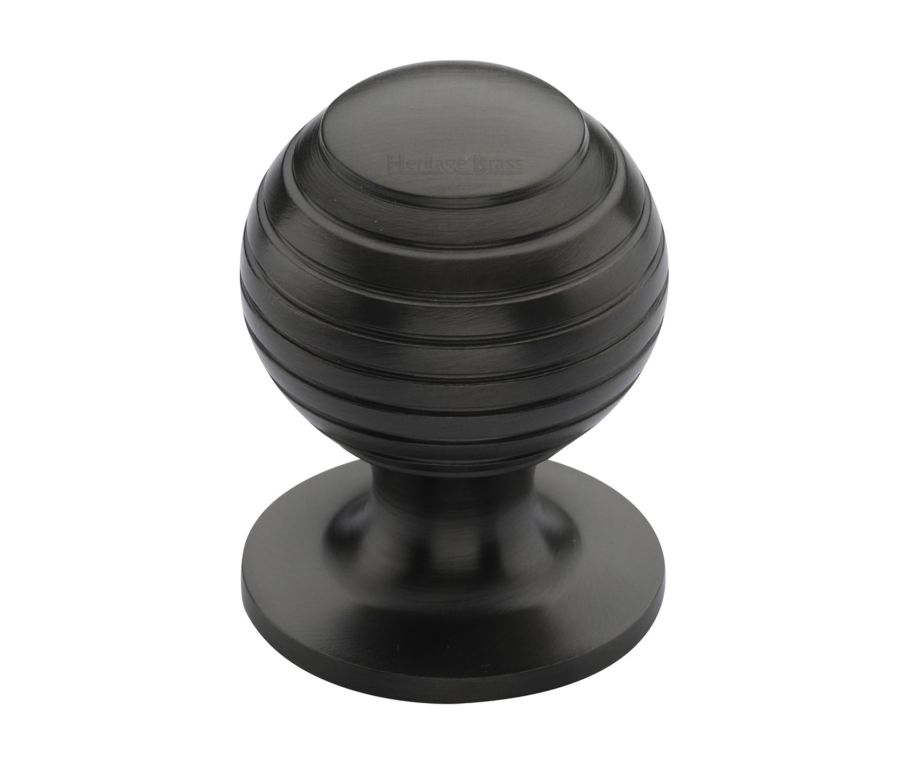Heritage Brass Matt Bronze Beehive Cabinet Knob 38mm