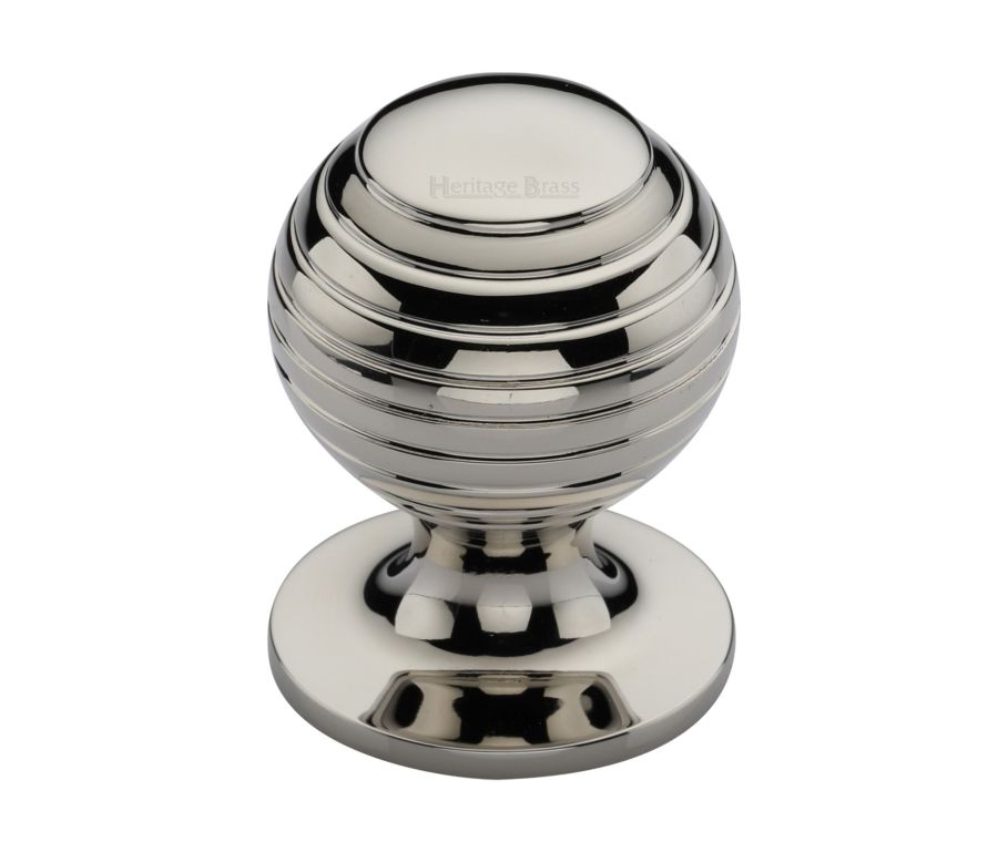 Heritage Brass Polished Nickel Finish Beehive Cabinet Knob 38mm