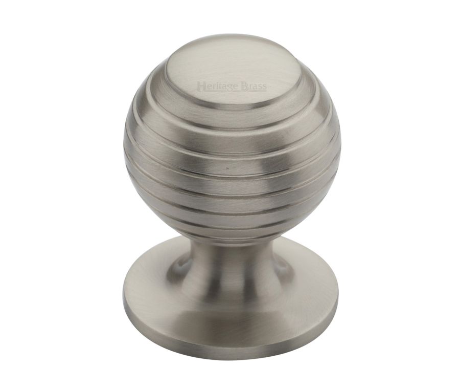 Heritage Brass Satin Nickel Beehive Cabinet Knob 38mm