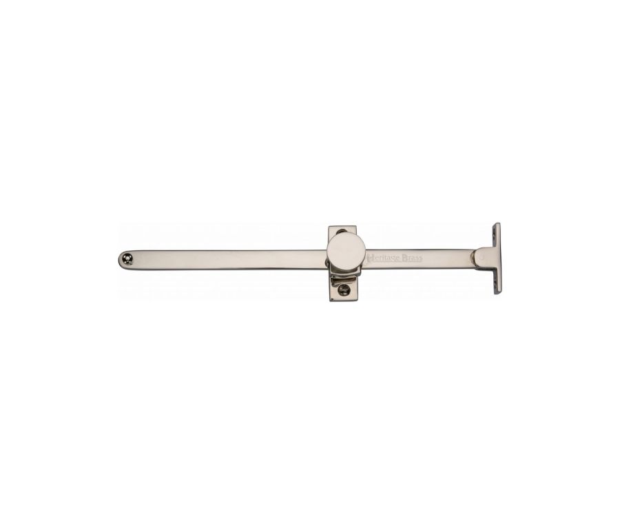 Heritage Brass Polished Nickel Finish Sliding Casement Stay - 254mm