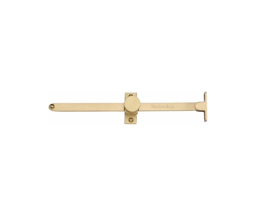Heritage Brass Satin Brass Sliding Casement Stay - 254mm