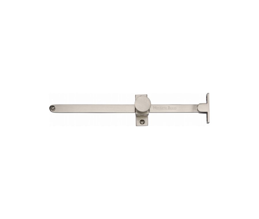 Heritage Brass Satin Nickel Sliding Casement Stay - 254mm