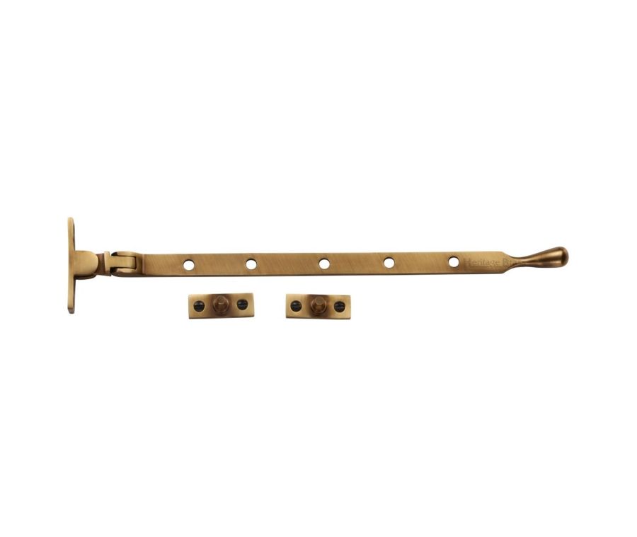 Heritage Brass Antique Brass Casement Ball Design Window Stay - 305mm