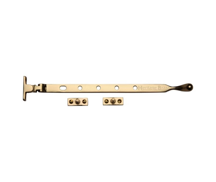 Heritage Brass Polished Brass Casement Ball Design Window Stay - 305mm