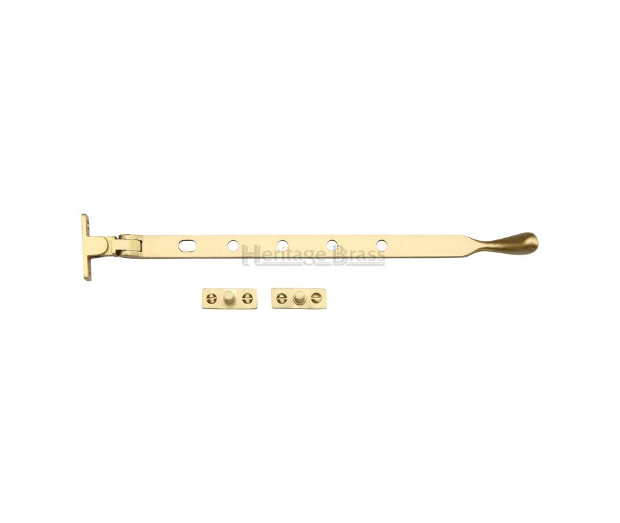 Heritage Brass Satin Brass Casement Ball Design Window Stay - 305mm