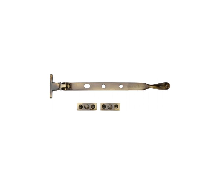 Heritage Brass Antique Brass Casement Ball Design Window Stay - 203mm