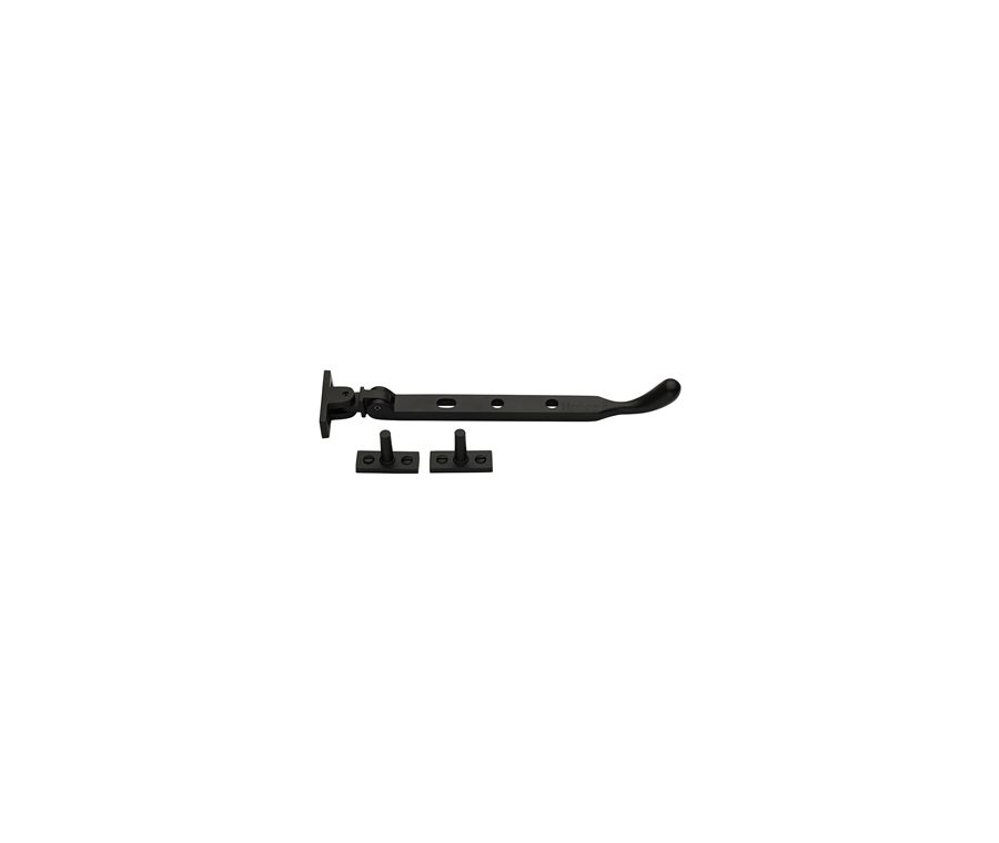 Heritage Brass Matt Black Casement Ball Design Window Stay - 203mm
