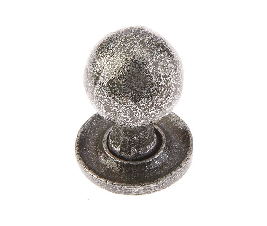 Frelan 27x39mm Round cabinet knob Patina pewter finish