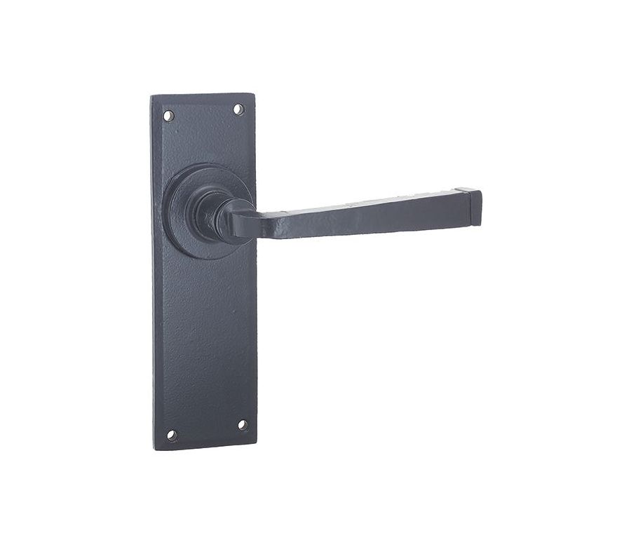Frelan Valley Forge Lever Latch Set Black Finish