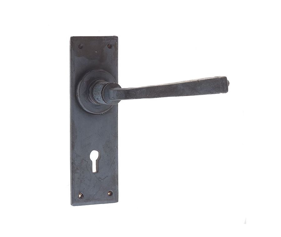 Frelan Valley Forge lever lock set Black Finish