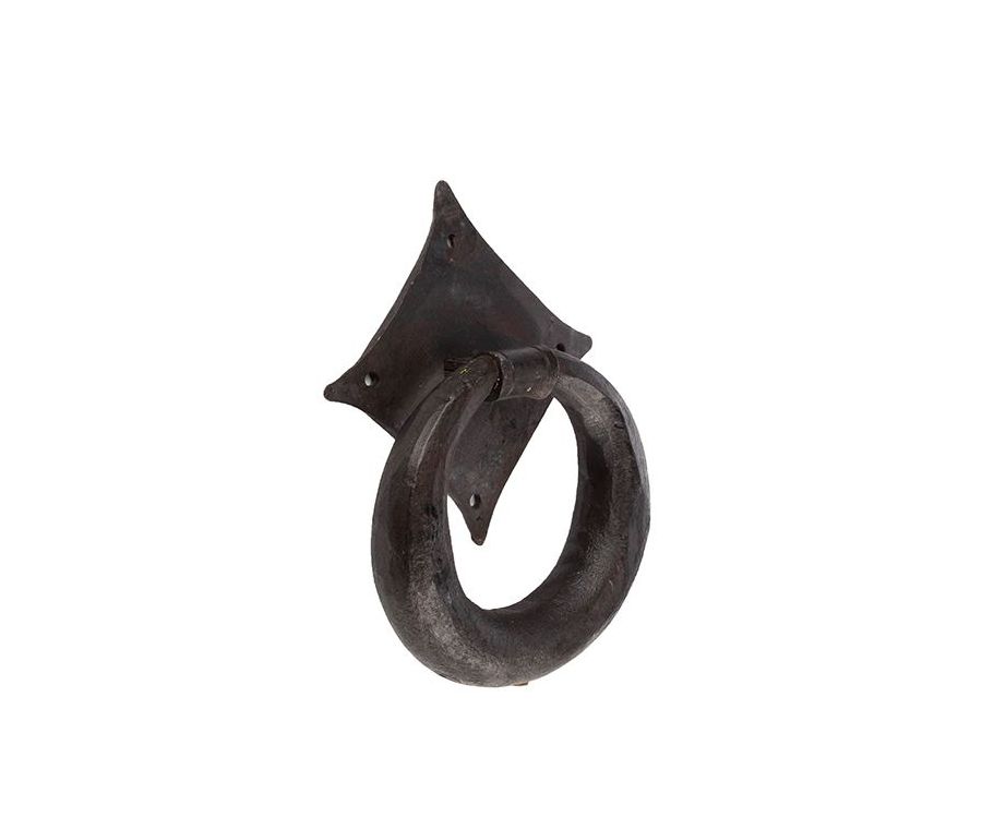 165x114mm Frelan Ring door knocker Black finish