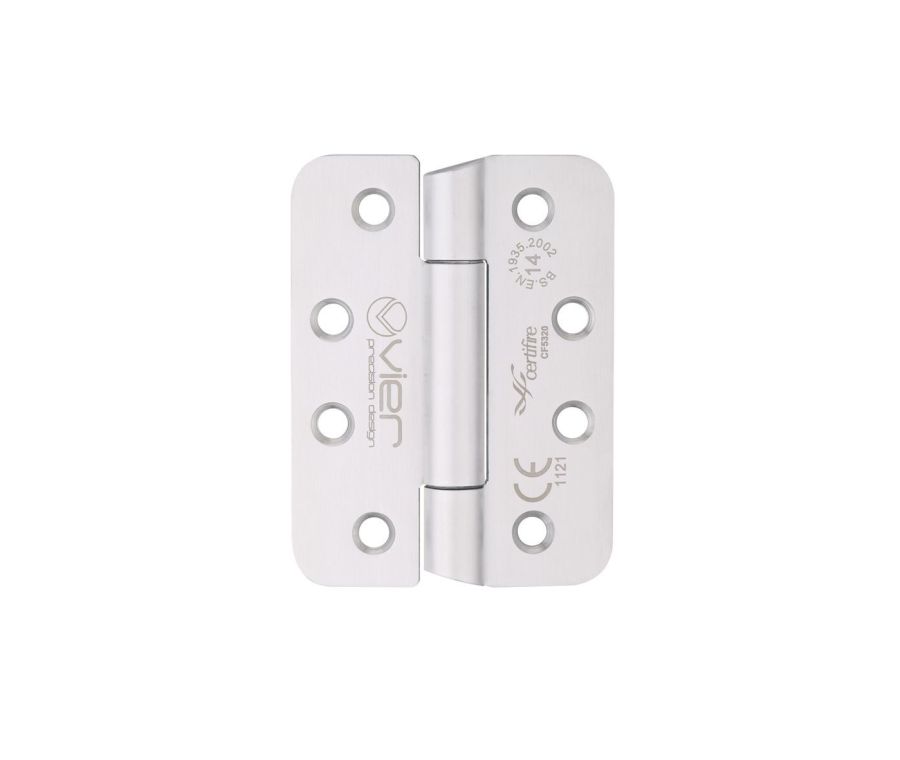 Pair Satin Stainless Steel 102mm (4