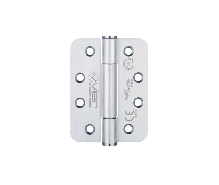 Pair Satin Stainless Steel 102mm (4