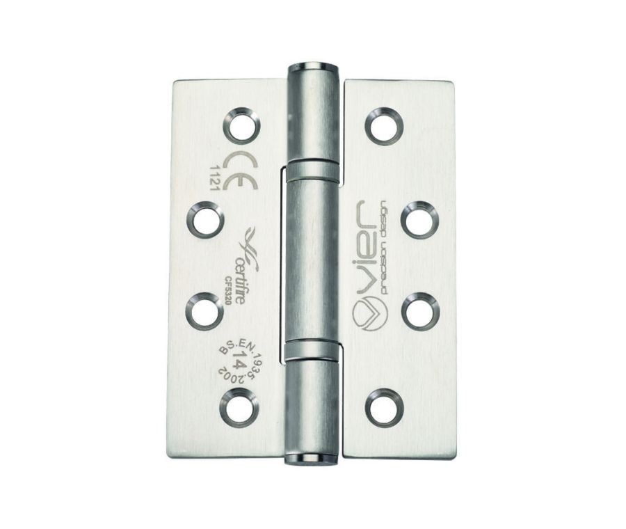 Pair Satin Stainless Steel 102mm (4