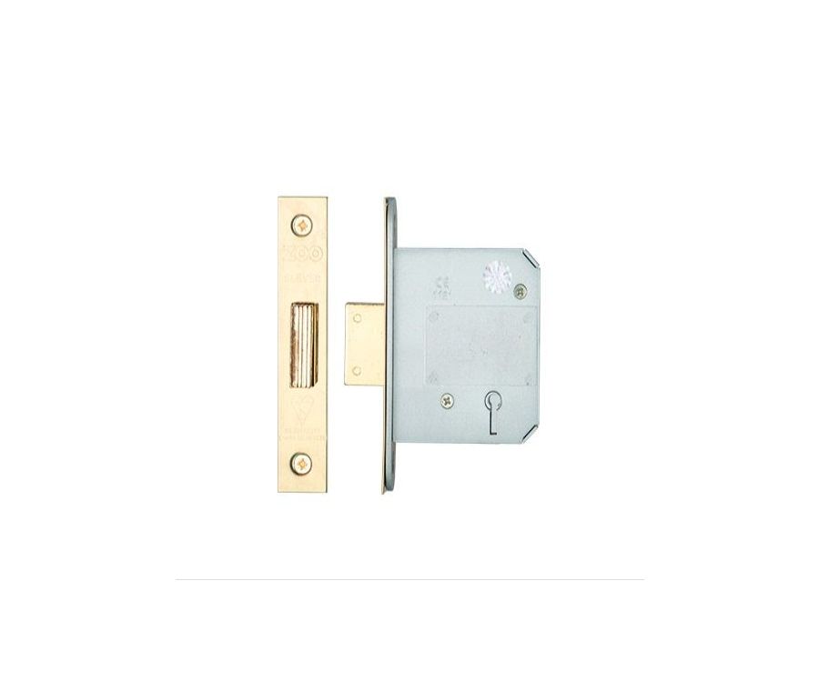 76mm PVD Brass British Standard 5 Lever Deadlock | ZBSD76PVD