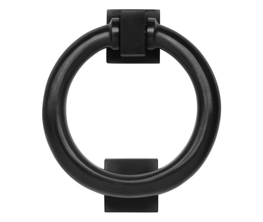 PVD Satin Black BLU 316 Ring Door Knocker - DKB200PBK