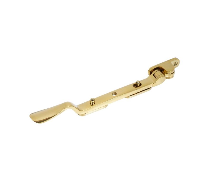 BLU Polished Brass Regent Casement Window Stay | 203mm (8