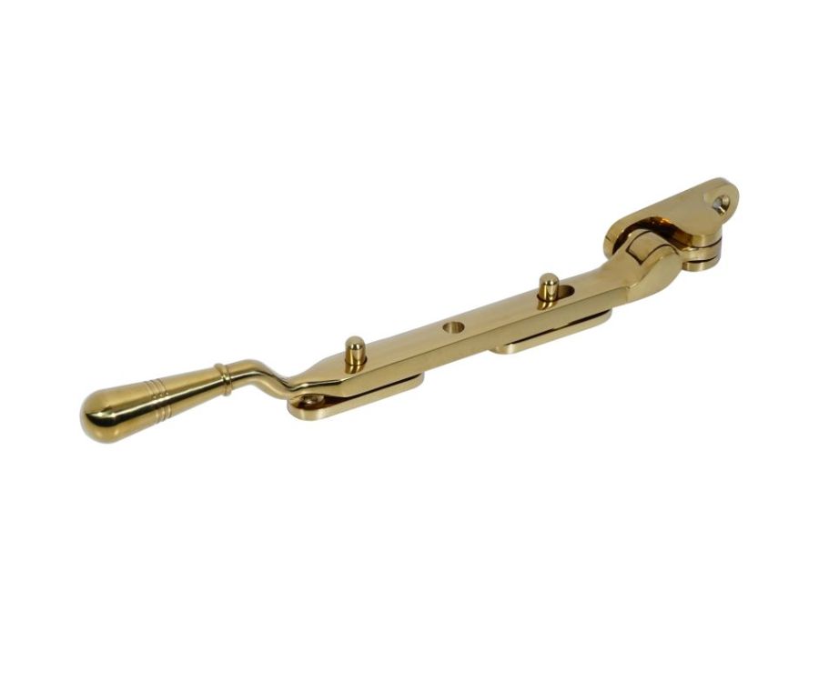 BLU Polished Brass Opera Casement Window Stay | 203mm (8