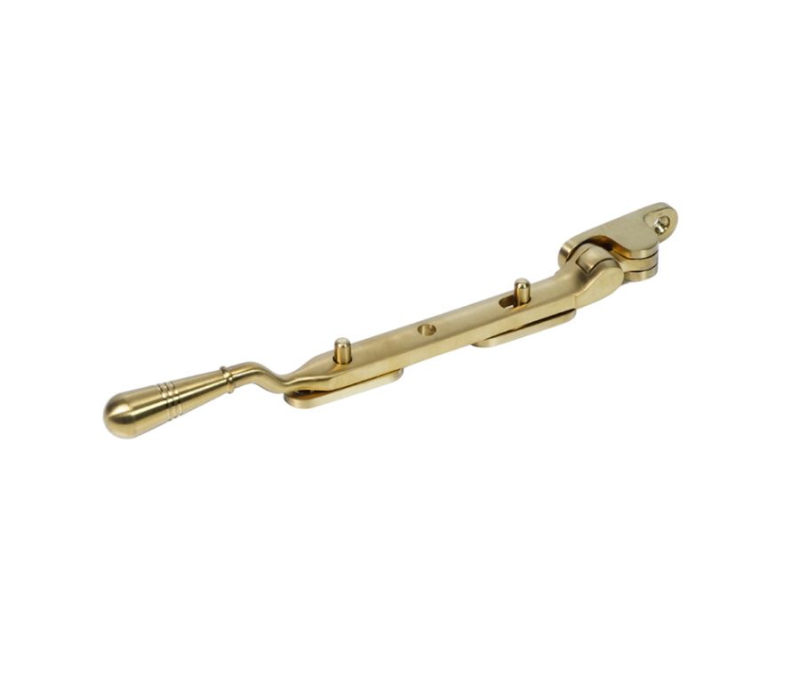 BLU Satin Brass Opera Casement Window Stay | 203mm (8