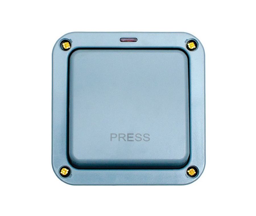 Eurolite Euroseal IP66 Weatherproof 20A 1 Gang 2 Way Retractive Switch With Neon | WP3002P