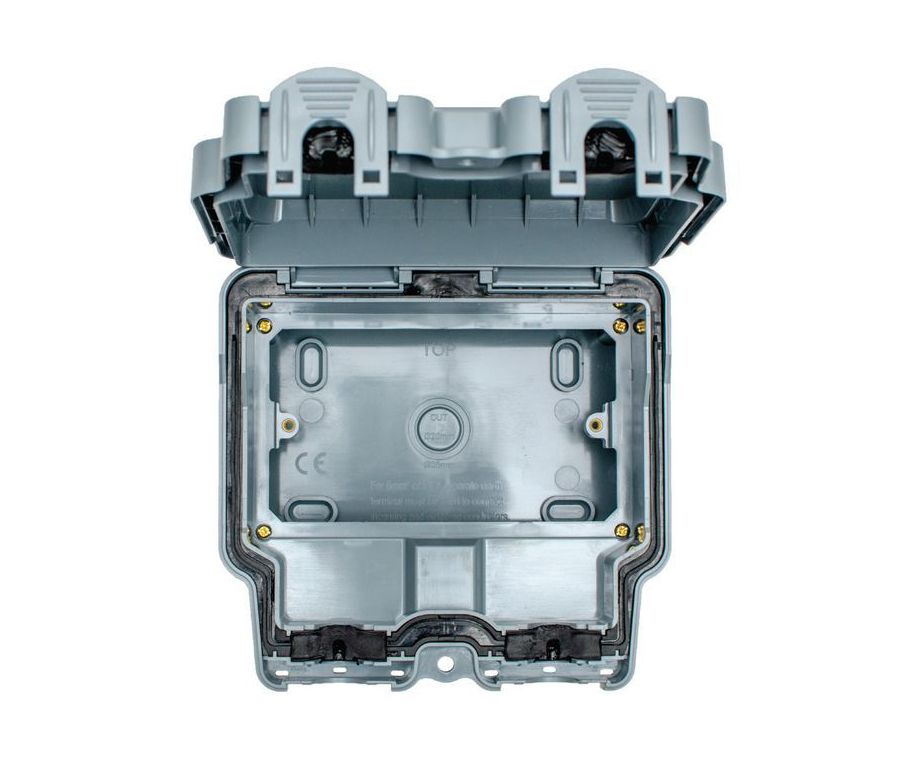 Eurolite Euroseal IP66 Weatherproof 2 Gang Enclosure | WP8623