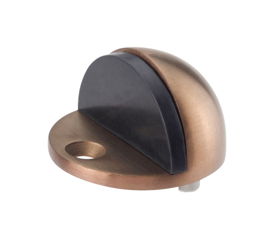 Rose Gold (Copper) 40mm dia. Floor Mounted Oval Door Stop | X2840CU