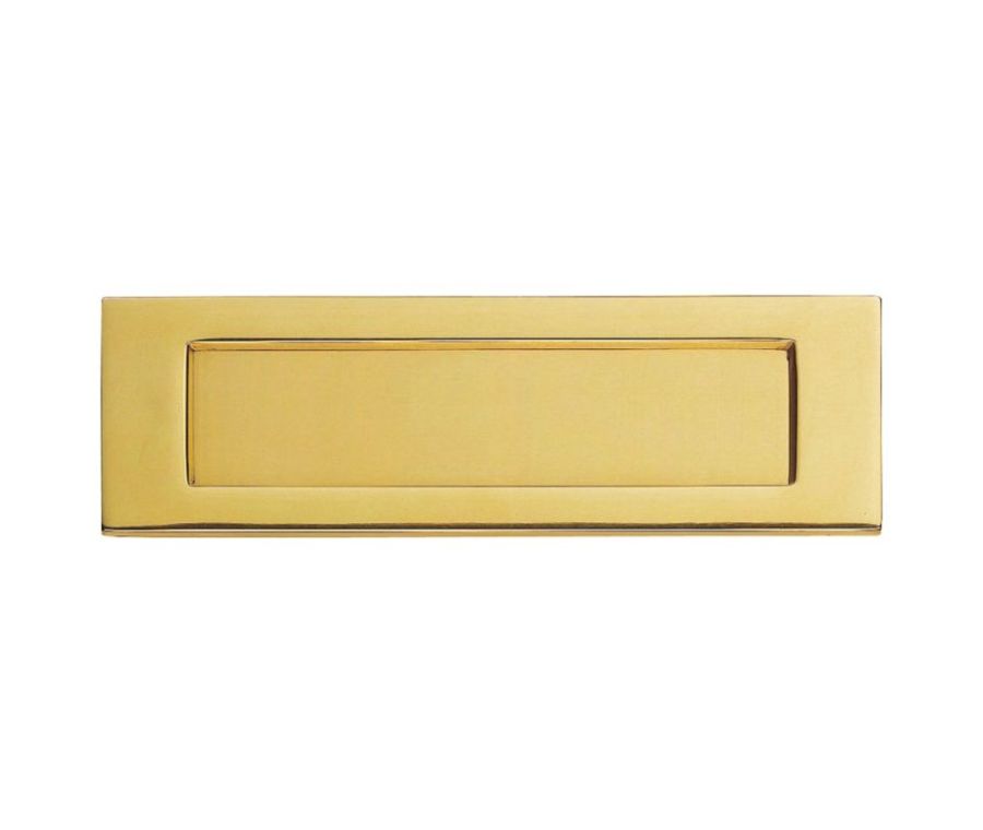 255x80mm Polished Brass Plain Letter Plate