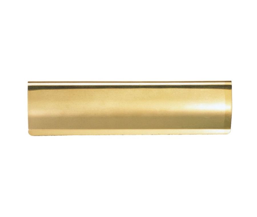 300x92mm Polished Brass Curved Pattern Letter Tidy