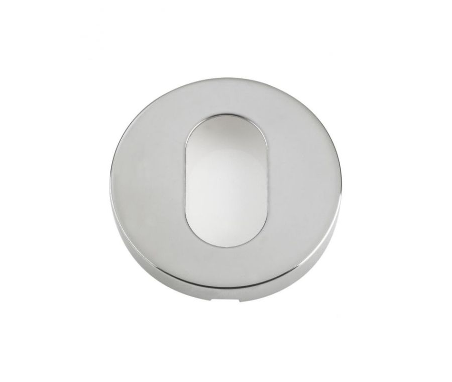 Polished Stainless Steel 52mm dia. Oval Profile Escutcheon | ZCS003PS