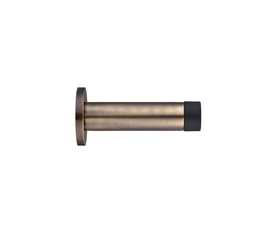 Florentine Bronze 70mm Cylinder Door Stop c/w rose | ZAB07FB